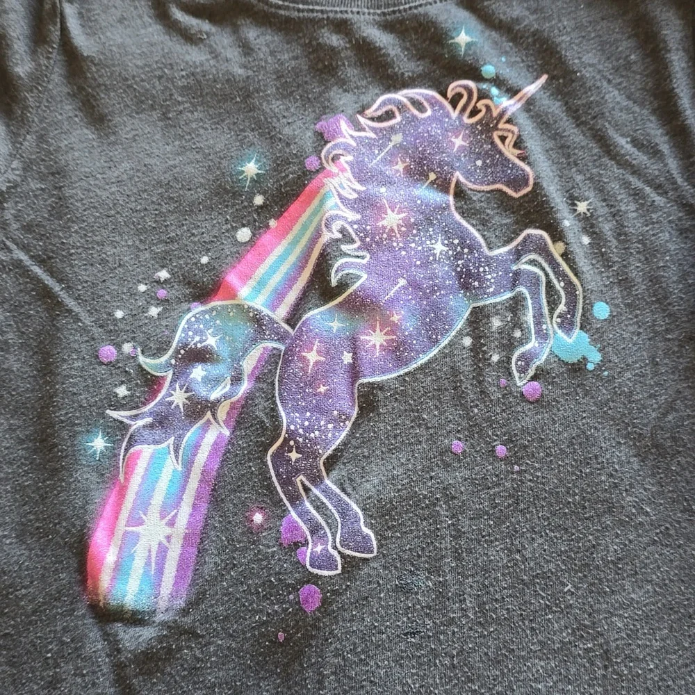 Children's Place Unicorn Gray Long Sleeve‎ Size 5/6